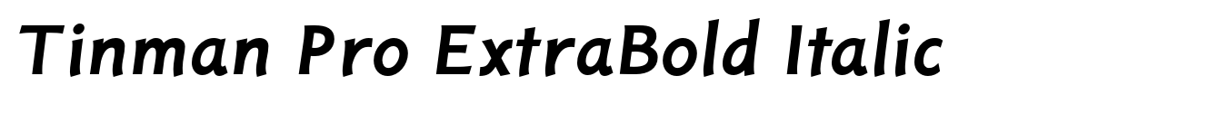 Tinman Pro ExtraBold Italic image